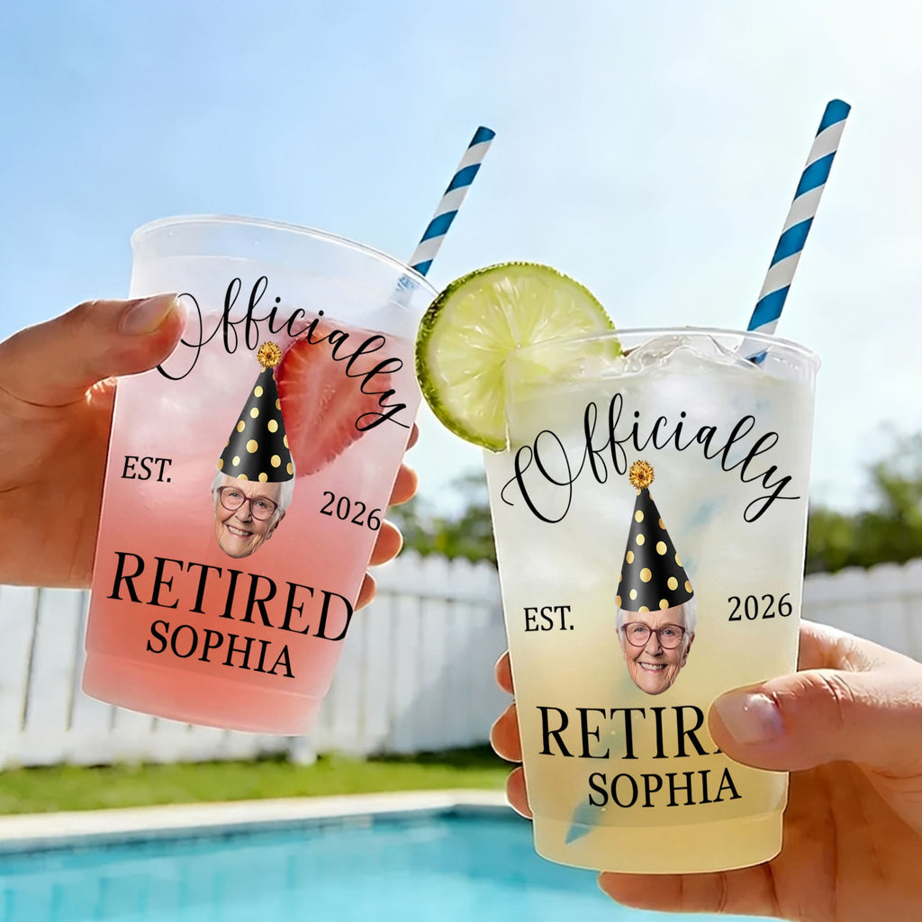Officially Retired Custom Photo Frosted Cup Gift for Dad Frosted Cups GradoCreations