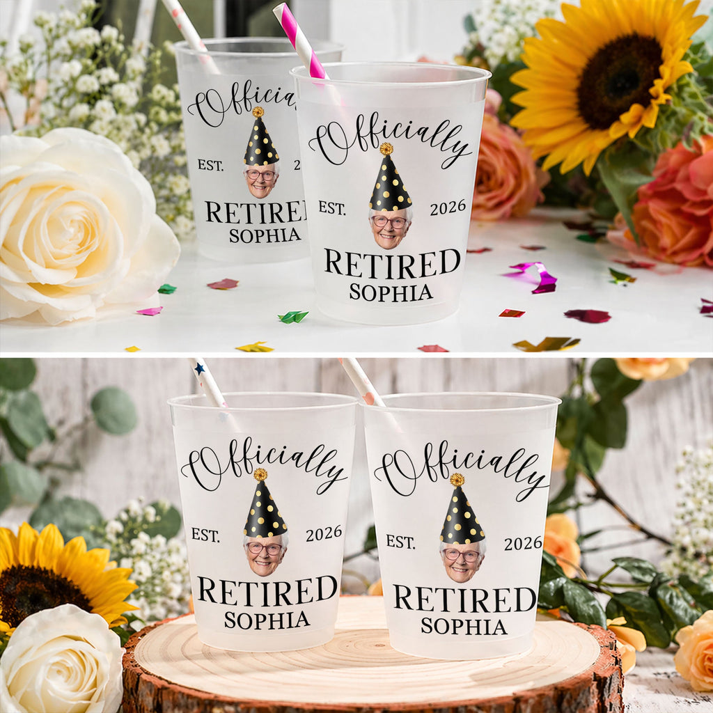 Officially Retired Custom Photo Frosted Cup Gift for Dad Frosted Cups GradoCreations