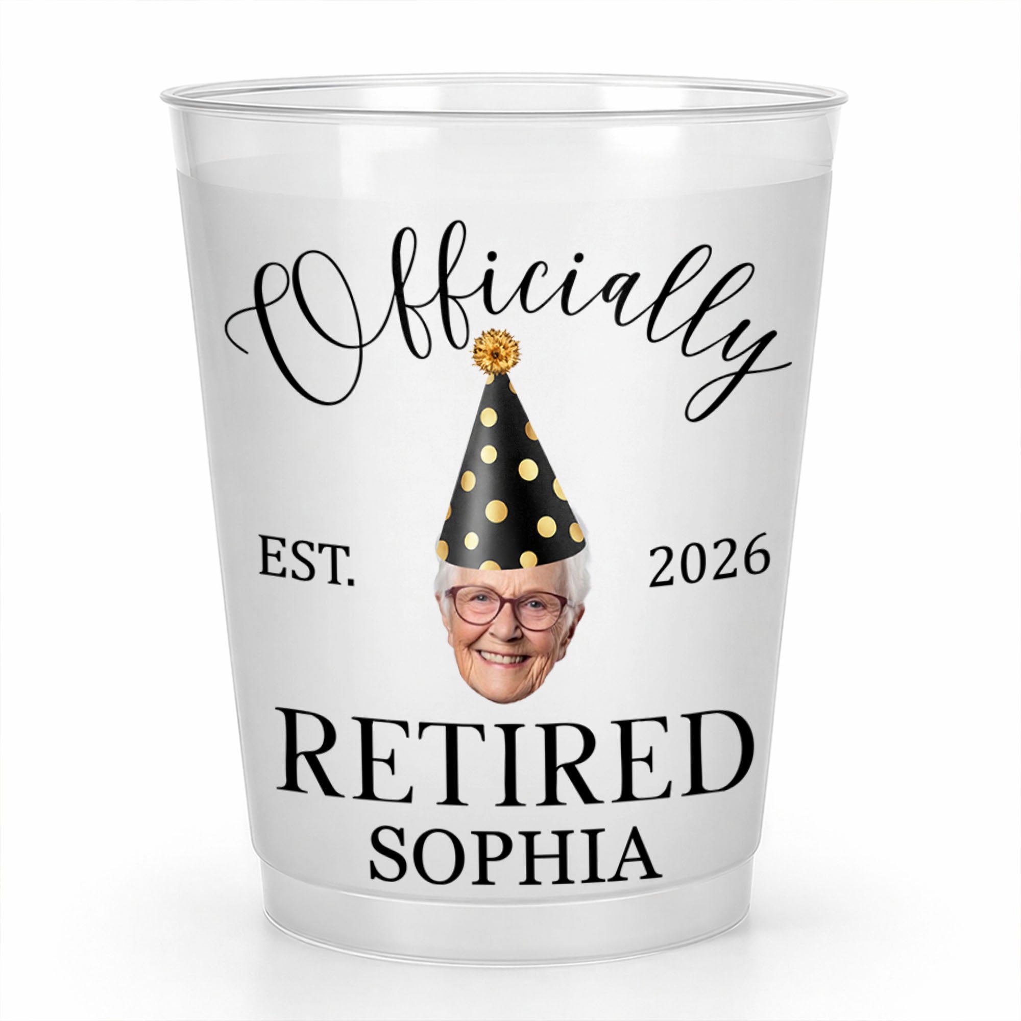 Officially Retired Custom Photo Frosted Cup Gift for Dad Frosted Cups GradoCreations