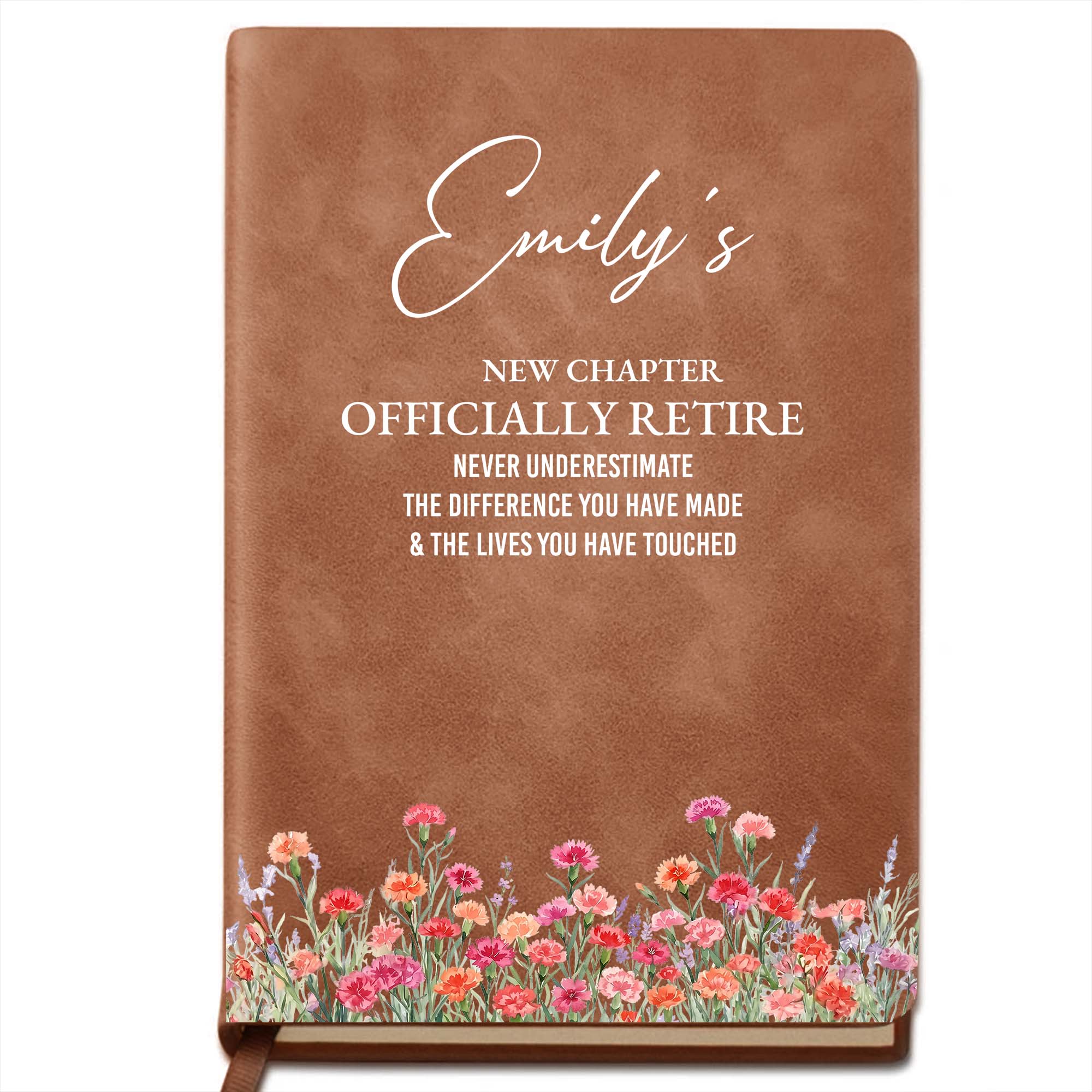 Personalized Leather Journal Gift for Retirement - Custom Name Leather Journal GradoCreations