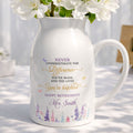 Personalized Ceramic Flower Vase Custom Retirement Gift Flower Vase GradoCreations