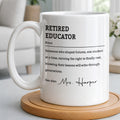 Personalized Coffee Mug Retired Educator Definition Gift Edge-to-edge Mug GradoCreations