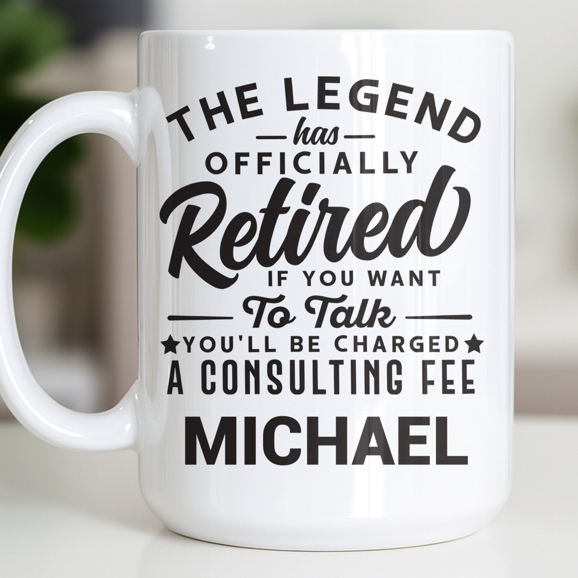 Personalized Funny Retirement Coffee Mug Custom Gift for Dad Edge-to-edge Mug GradoCreations