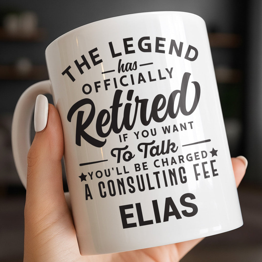 Personalized Funny Retirement Coffee Mug Custom Gift for Dad Edge-to-edge Mug GradoCreations