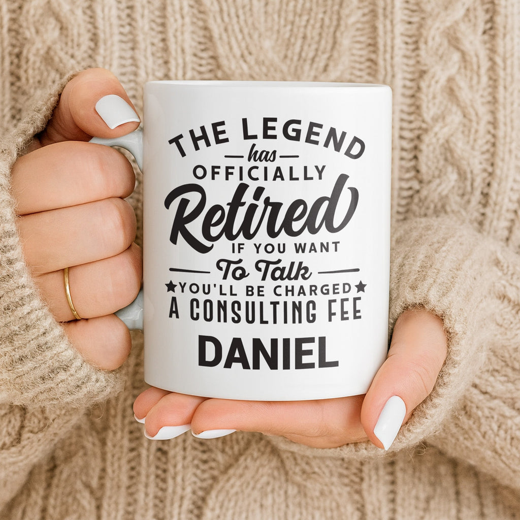 Personalized Funny Retirement Coffee Mug Custom Gift for Dad Edge-to-edge Mug GradoCreations