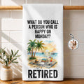 Funny Personalized Kitchen Towel Gift for Retirement - Custom Design