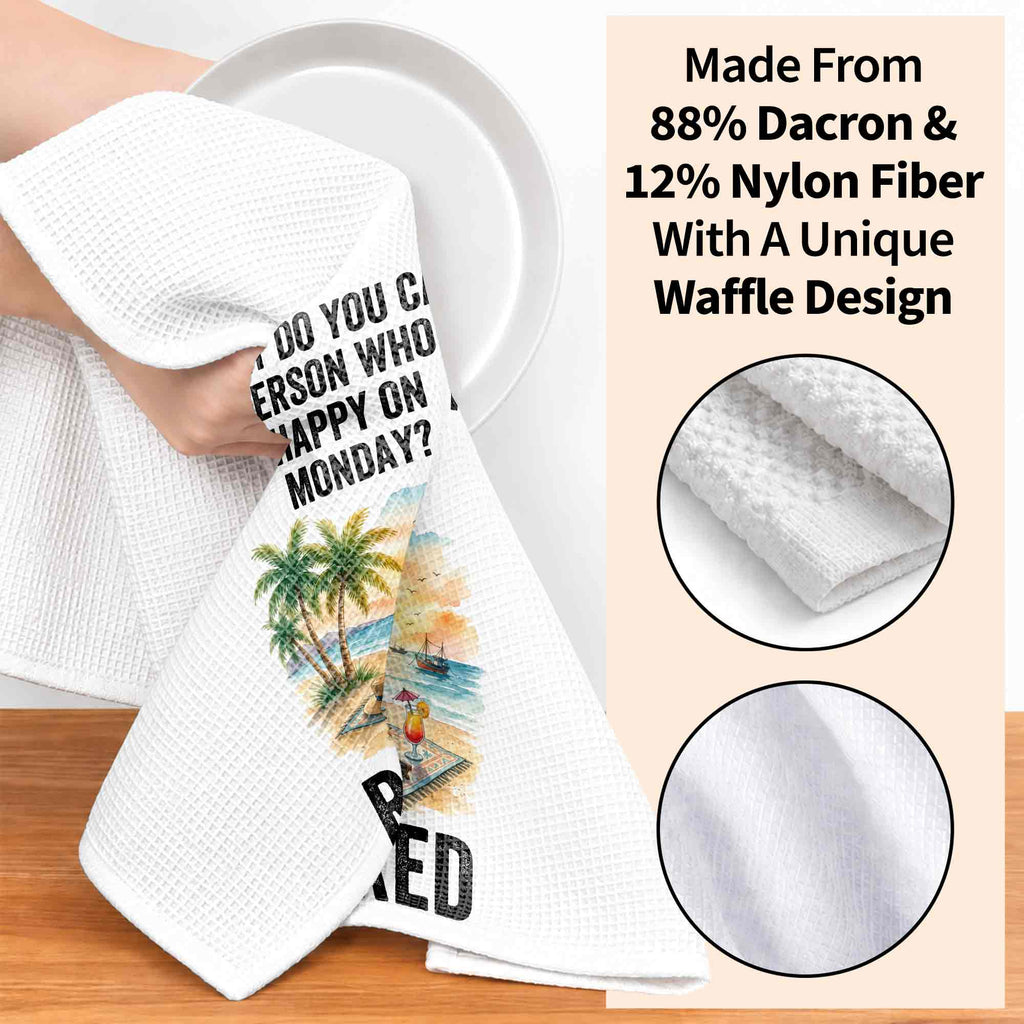Funny Personalized Kitchen Towel Gift for Retirement - Custom Design