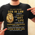 Personalized Son-in-Law Gift T-Shirt or Hoodie Custom Message Shirt GradoCreations