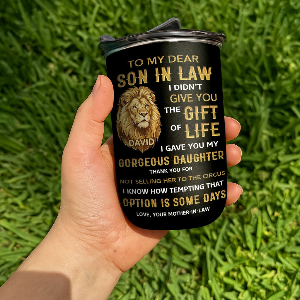 Personalized 10oz Tumbler Custom Gift for Son-in-Law 10oz tumbler GradoCreations