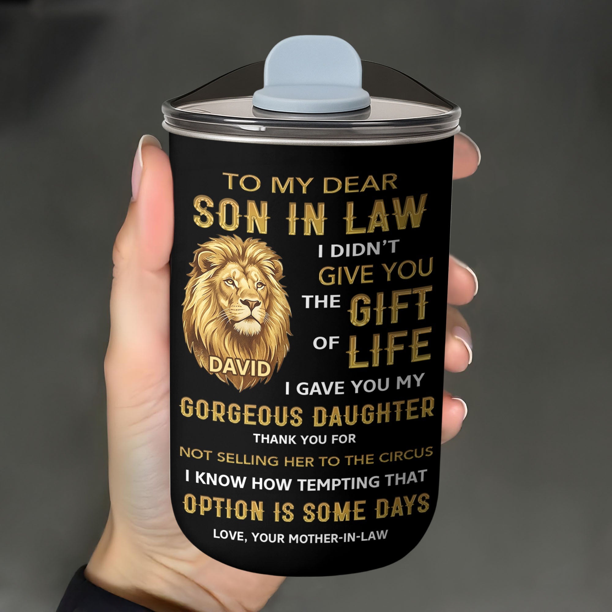 Personalized 10oz Tumbler Custom Gift for Son-in-Law 10oz tumbler GradoCreations