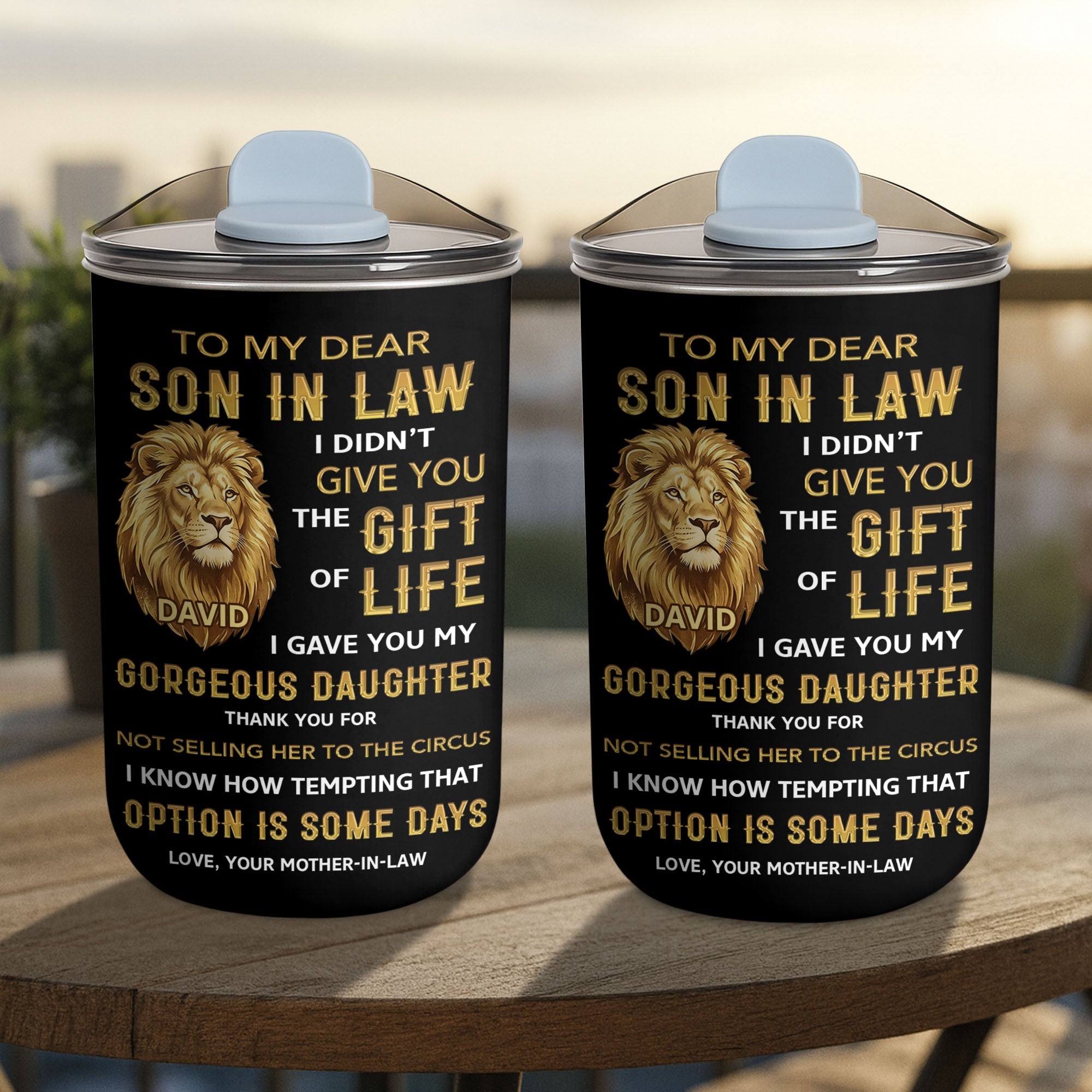 Personalized 10oz Tumbler Custom Gift for Son-in-Law 10oz tumbler GradoCreations