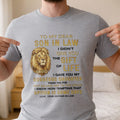 Personalized Lion Portrait Unisex T-shirt Hoodie Gift for Son-in-Law Shirt GradoCreations