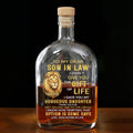 Personalized Whiskey Bottle Custom Name Gift for Son-in-Law Whiskey Bottle GradoCreations
