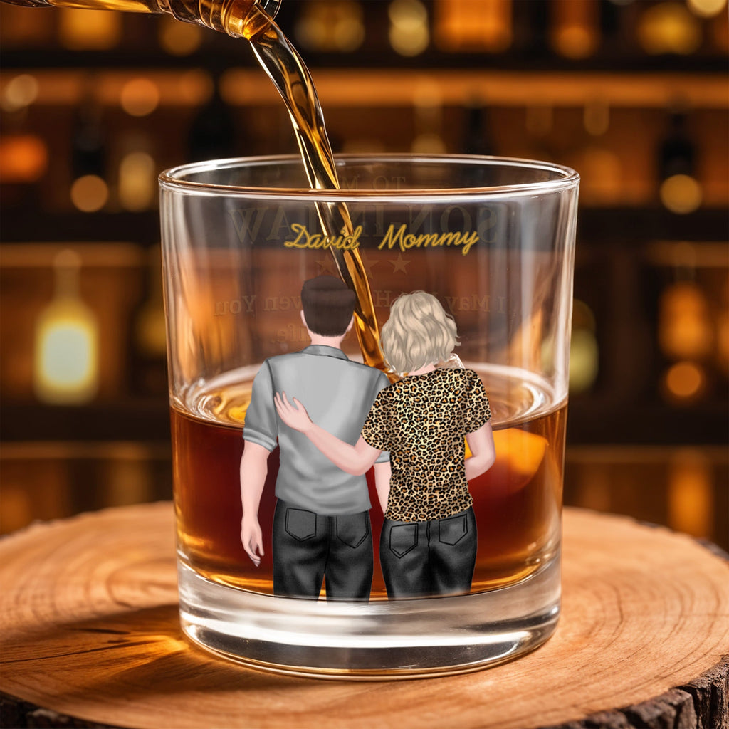Personalized Custom Whiskey Glass Gift for Son-In-Law Whiskey Glass GradoCreations