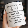Personalized Accent Mug Custom Gift for Son-In-Law Coffee Accent Mug GradoCreations
