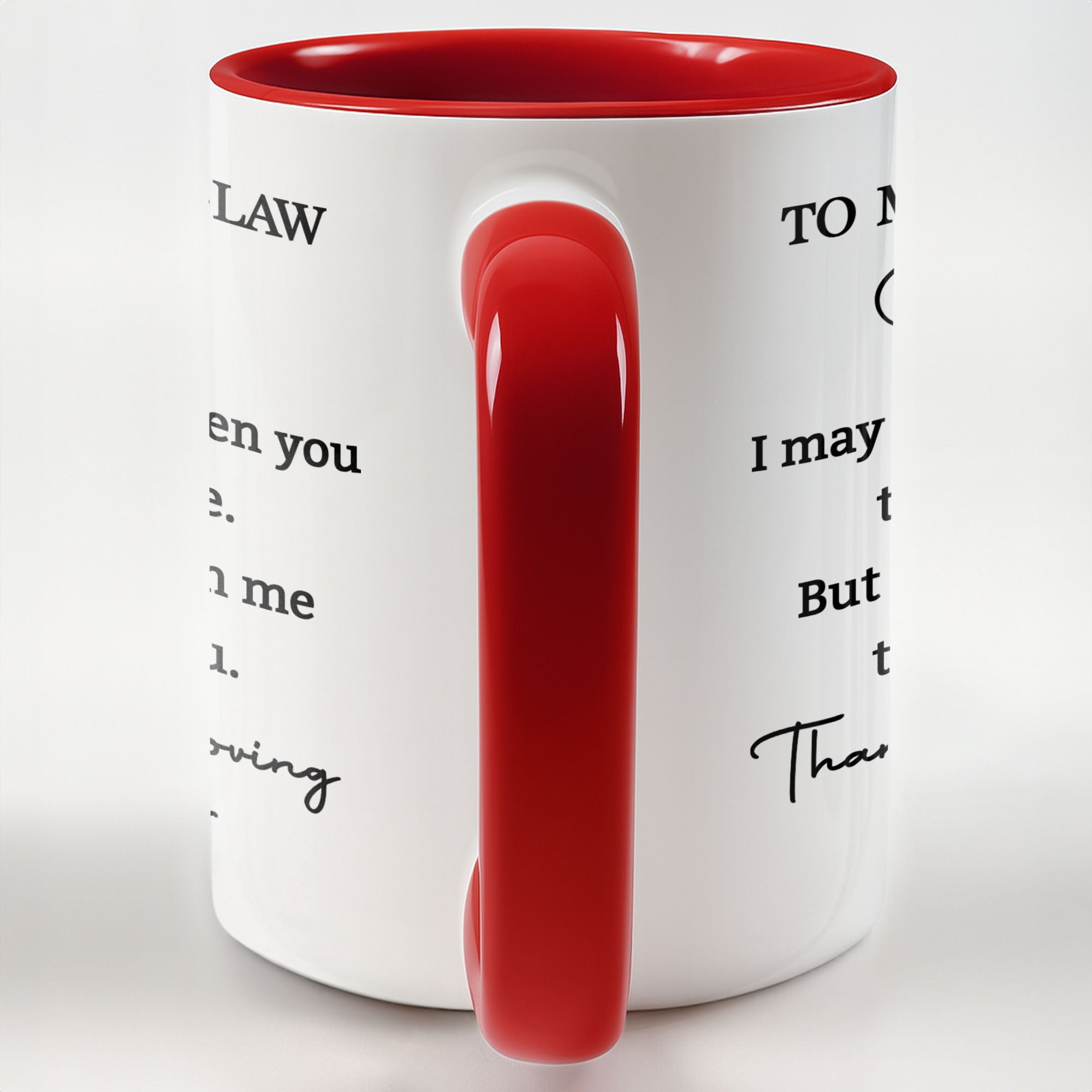Personalized Accent Mug Custom Gift for Son-In-Law Coffee Accent Mug GradoCreations