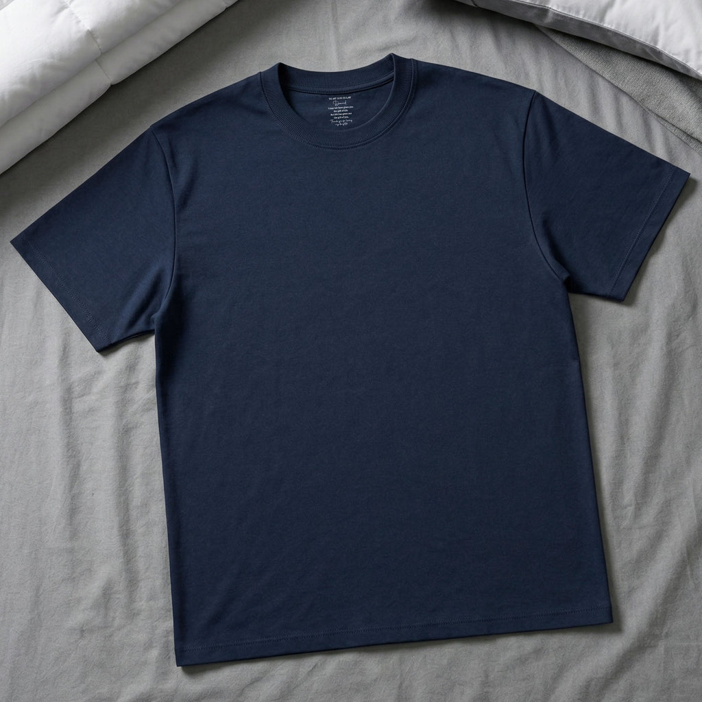 Personalized Inside Neck Print T-Shirt Gift for Son-in-Law Basic Shirt, Print inside back collar GradoCreations