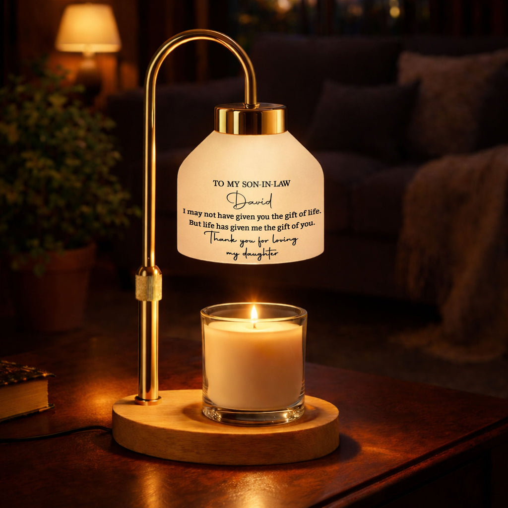 Personalized Candle Warmer Lamp Custom Name Gift for Son-in-Law Candle Warmer Lamp GradoCreations