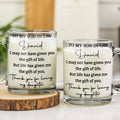 Personalized Glass Mug Custom Name Gift for Son-in-Law Glass Mug GradoCreations