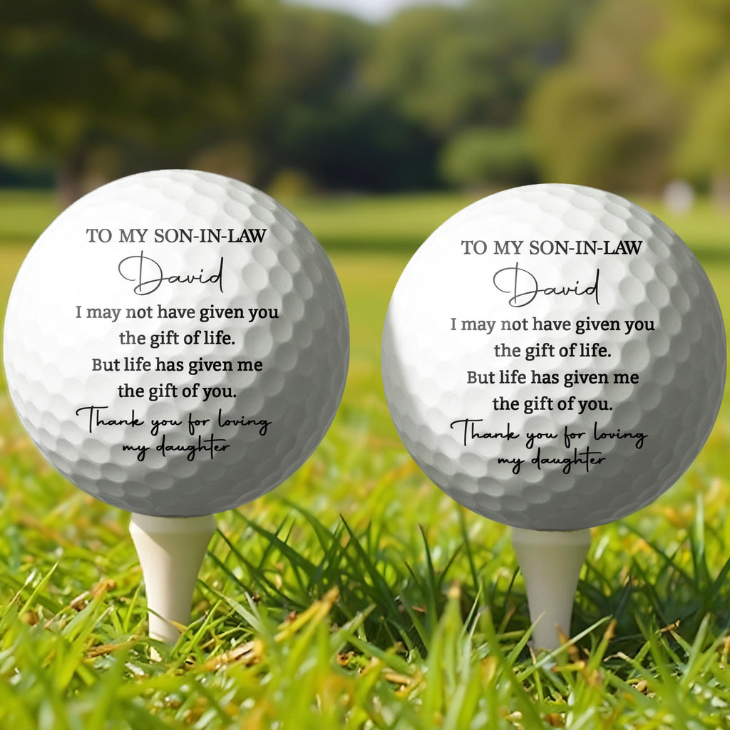 Personalized Custom Golf Ball Double-Sided Gift for Son-in-Law Golf Ball GradoCreations