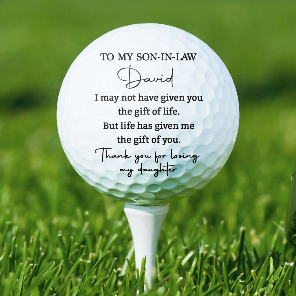 Personalized Custom Golf Ball Double-Sided Gift for Son-in-Law Golf Ball GradoCreations