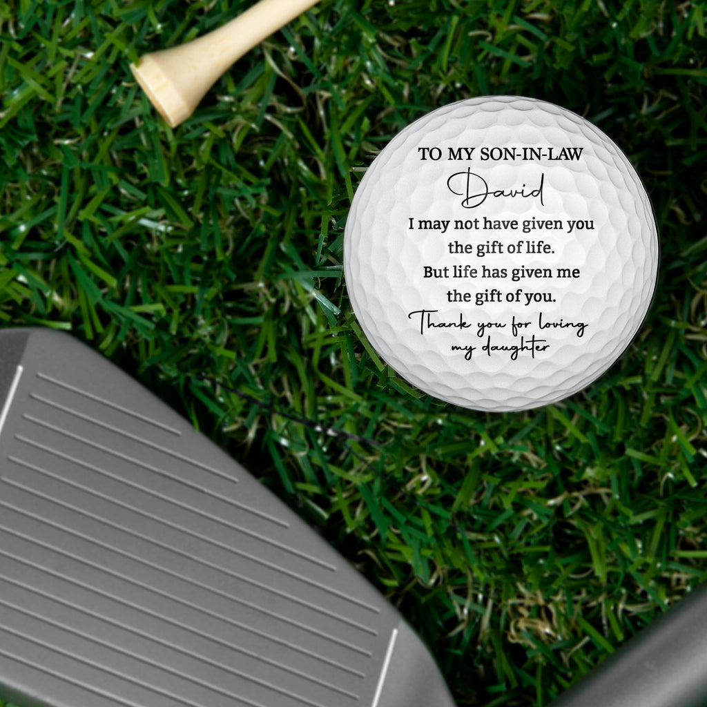 Personalized Custom Golf Ball Double-Sided Gift for Son-in-Law Golf Ball GradoCreations