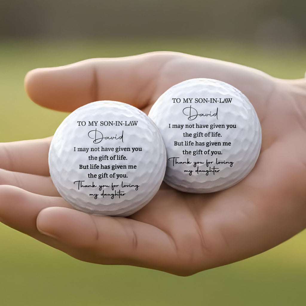 Personalized Custom Golf Ball Double-Sided Gift for Son-in-Law Golf Ball GradoCreations
