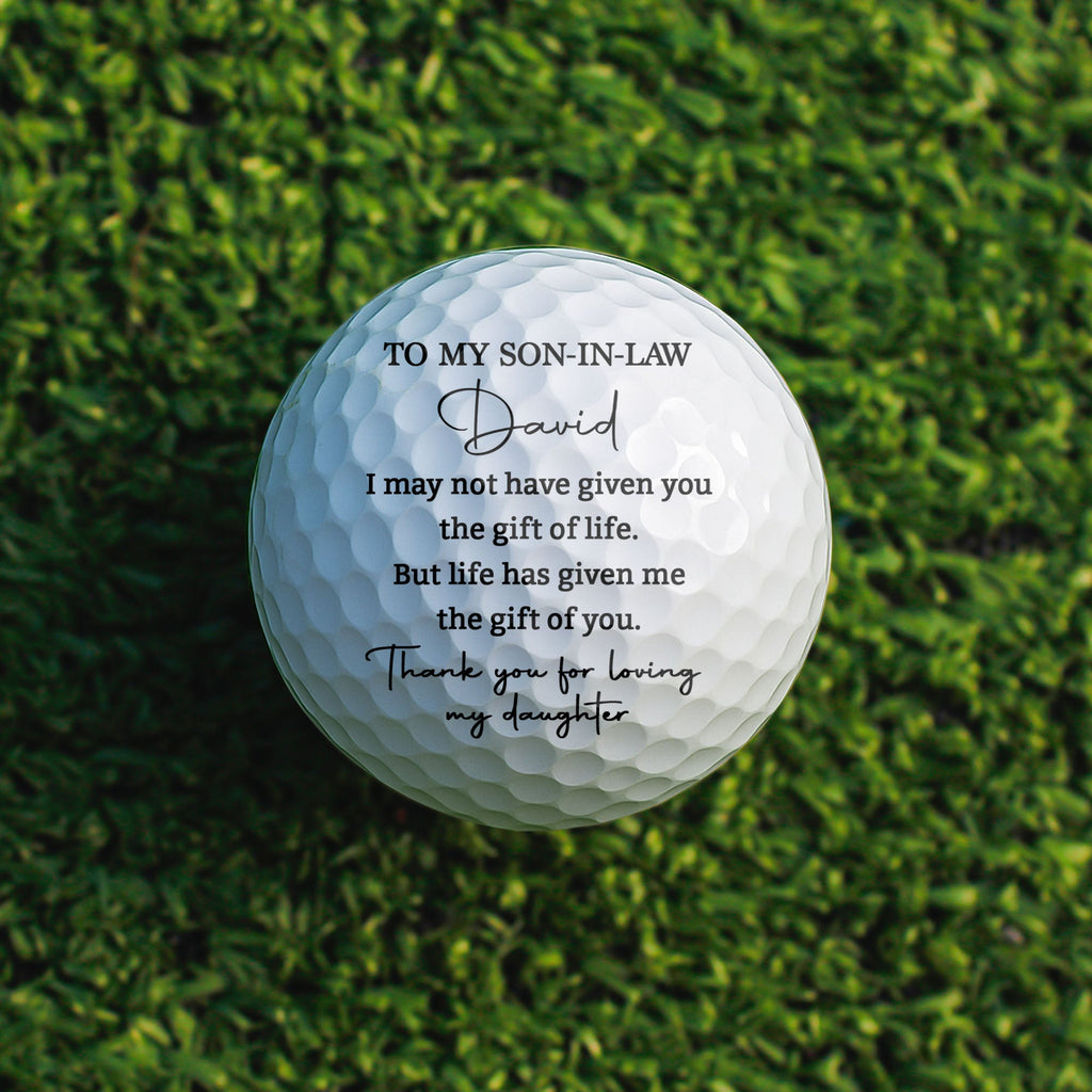 Personalized Custom Golf Ball Double-Sided Gift for Son-in-Law Golf Ball GradoCreations