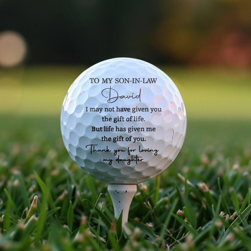 Personalized Custom Golf Ball Double-Sided Gift for Son-in-Law Golf Ball GradoCreations