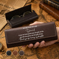 Personalized Leather Eyeglass Case Custom Name Gift for Son-in-Law Leather Eyeglass Case GradoCreations