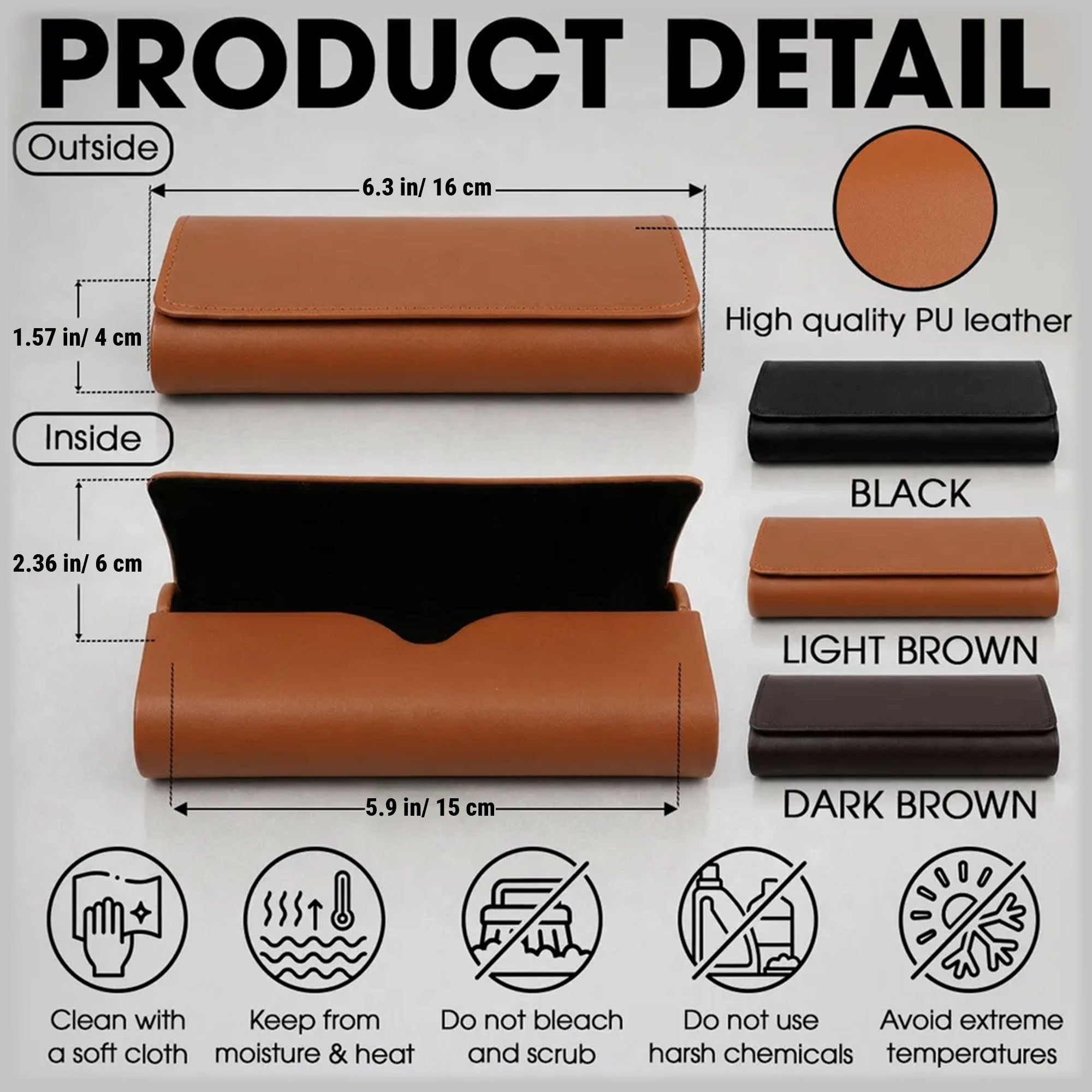 Personalized Leather Eyeglass Case Custom Name Gift for Son-in-Law Leather Eyeglass Case GradoCreations
