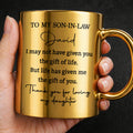 Personalized Metallic Mug Custom Gift for Son-in-Law Birthday Christmas Metallic Mug GradoCreations