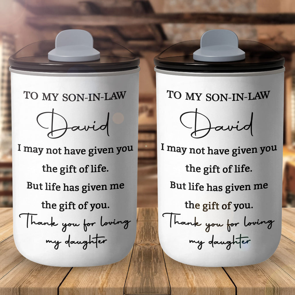 Personalized 10oz Stainless Steel Tumbler Custom Gift for Son-in-Law