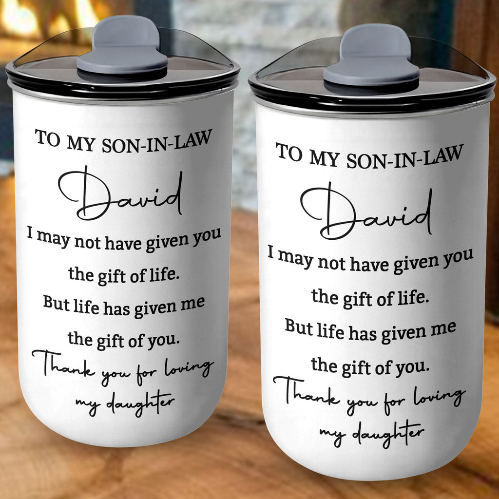 Personalized 10oz Stainless Steel Tumbler Custom Gift for Son-in-Law