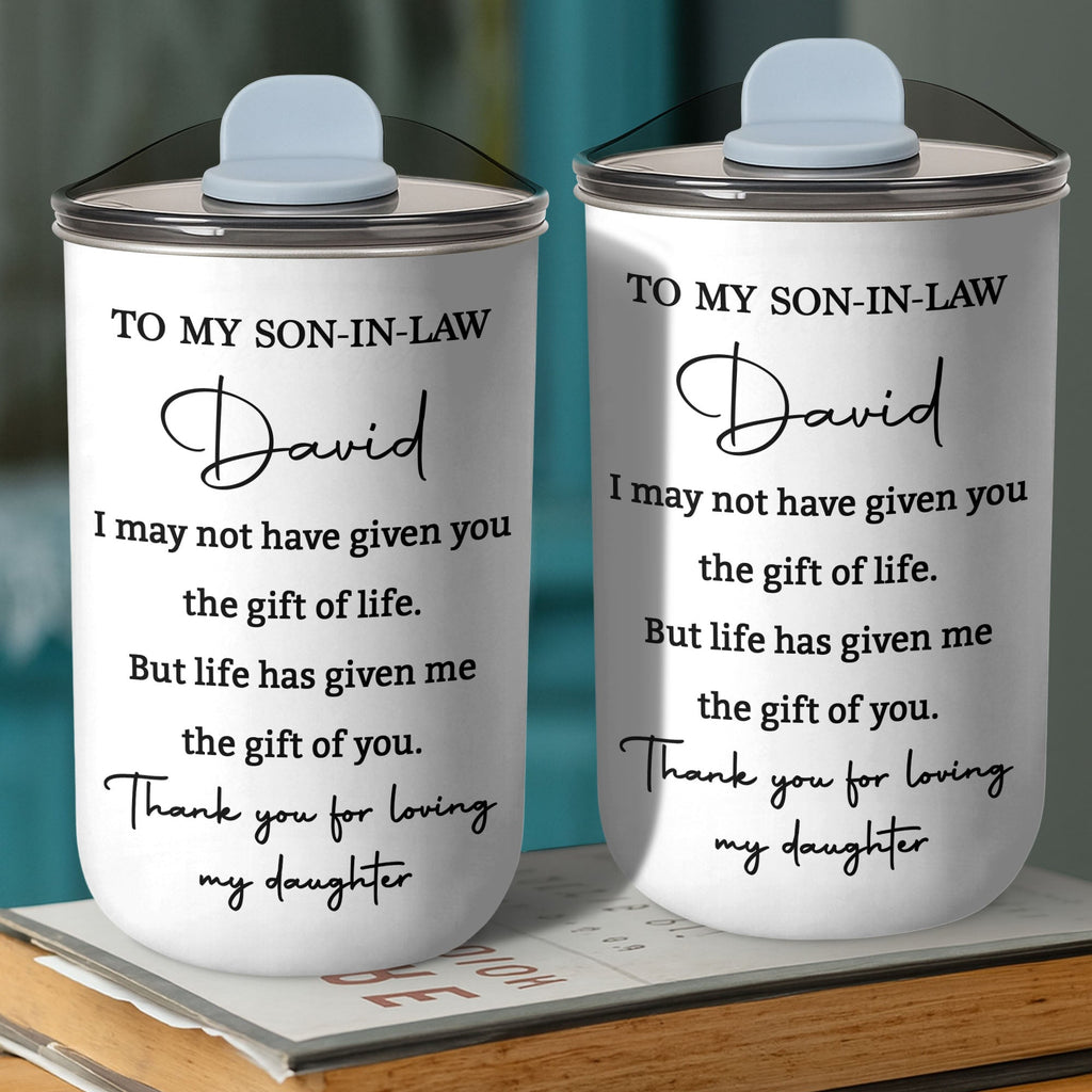 Personalized 10oz Stainless Steel Tumbler Custom Gift for Son-in-Law