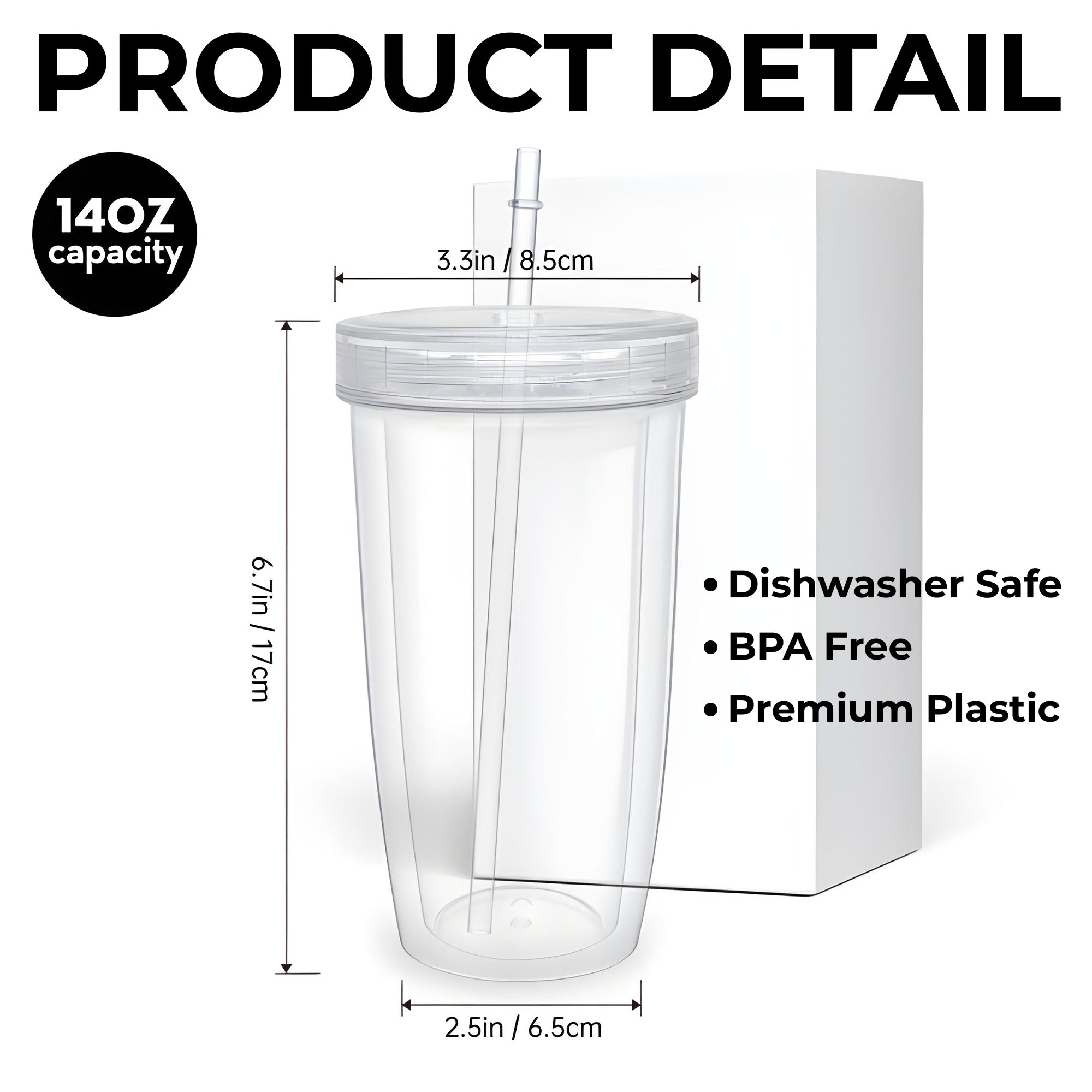 Personalized Tumbler Custom Name Gift for Son-In-Law 14oz Plastic Tumbler GradoCreations
