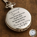 Personalized Engraved Pocket Watch Gift for Son-in-Law Pocket Watch GradoCreations