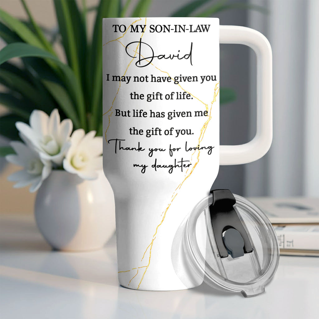 Personalized 40oz Tumbler Custom Name Gift for Son-in-Law