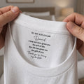 Personalized Inside Neck Print T-Shirt Gift for Son-in-Law Basic Shirt, Print inside back collar GradoCreations