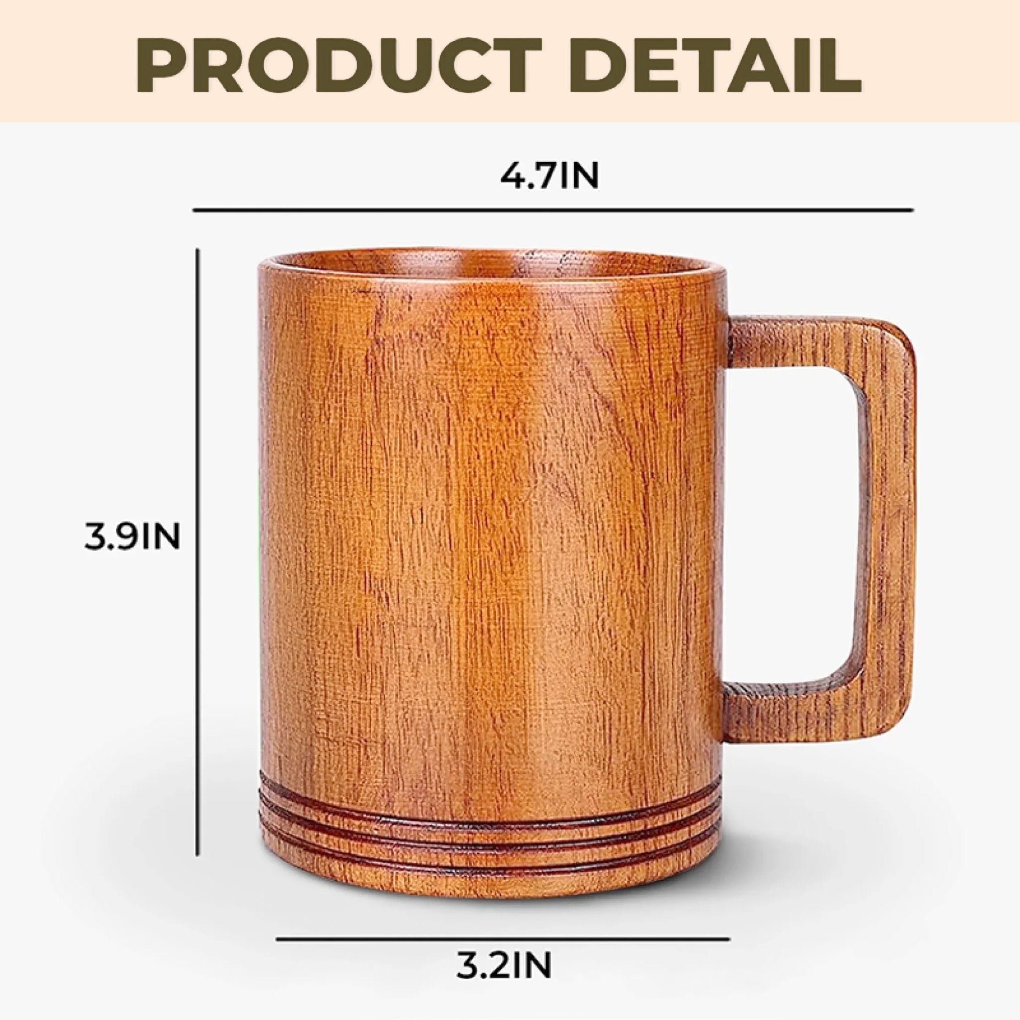Personalized Custom Wooden Mug Gift for Son-in-Law Thank You Wooden Mug GradoCreations