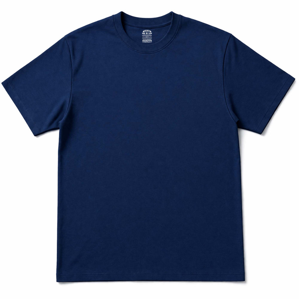 Funny Personalized T-Shirt for Son-In-Law Custom Inside Print Basic Shirt, Print inside back collar GradoCreations