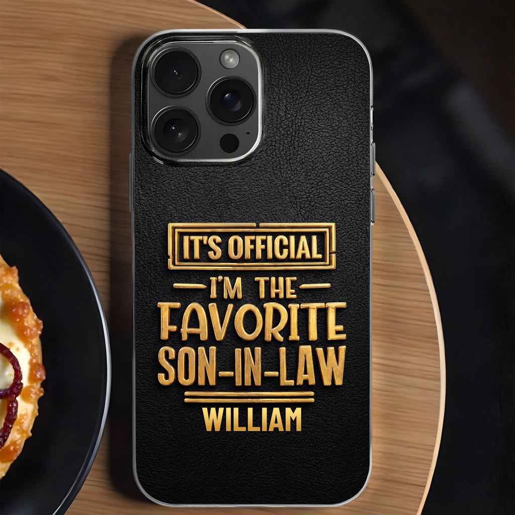 Personalized Clear Phone Case Custom Name Gift for Son-in-Law Clear Phone Case GradoCreations