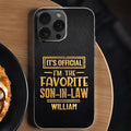 Personalized Clear Phone Case Custom Name Gift for Son-in-Law Clear Phone Case GradoCreations