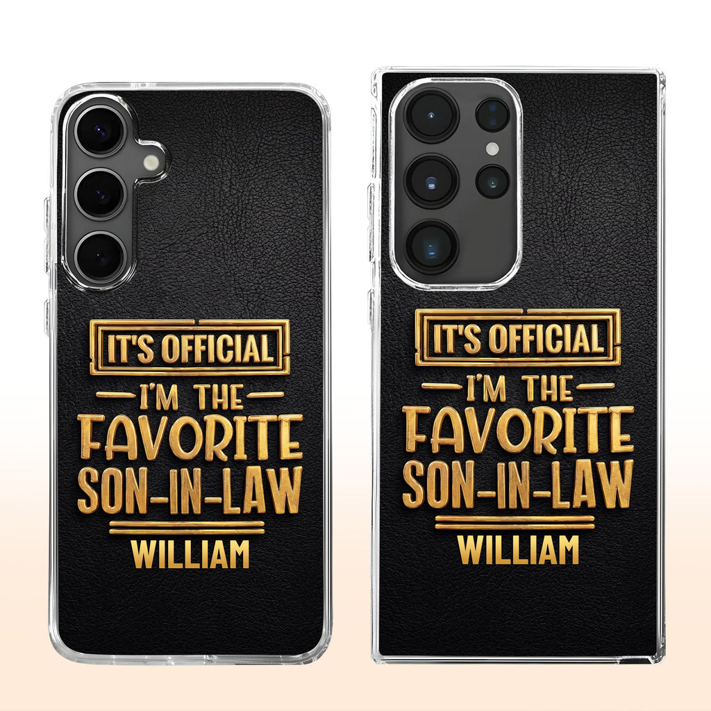 Personalized Clear Phone Case Custom Name Gift for Son-in-Law Clear Phone Case GradoCreations