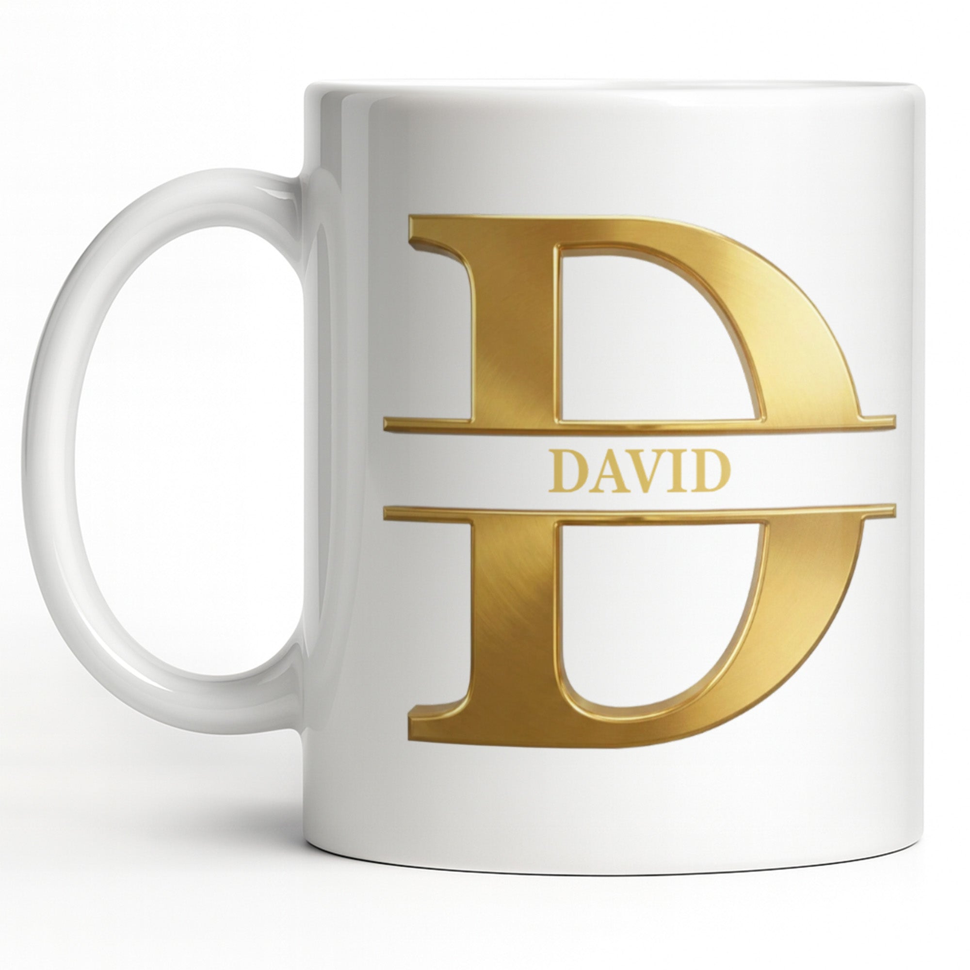 Personalized Gold Monogram Coffee Mug Gift for Son-in-Law Edge-to-edge Mug GradoCreations