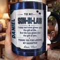 Personalized Accent Mug for Son-In-Law Custom Message Gift