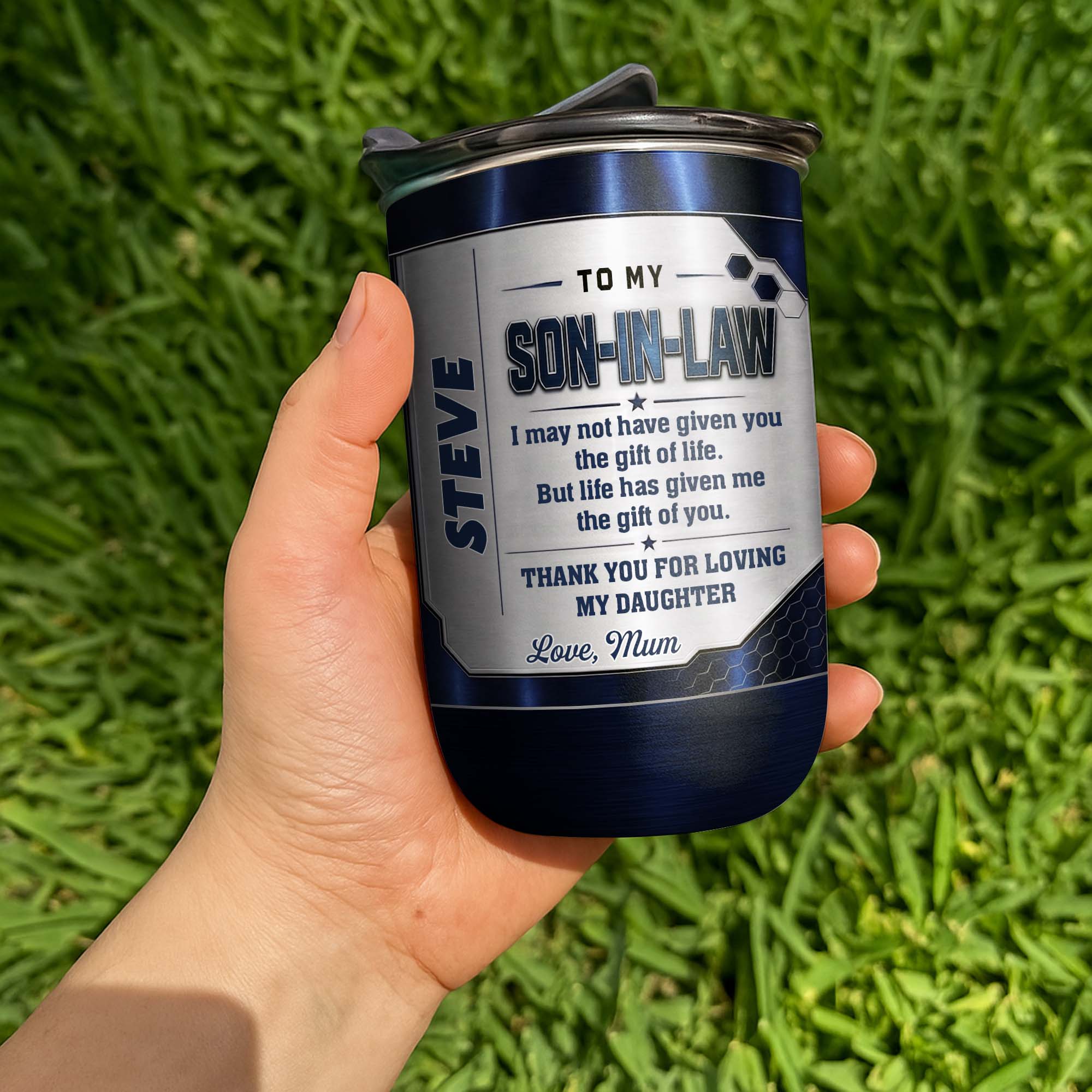 Personalized 10oz Tumbler Custom Gift for Son-in-Law