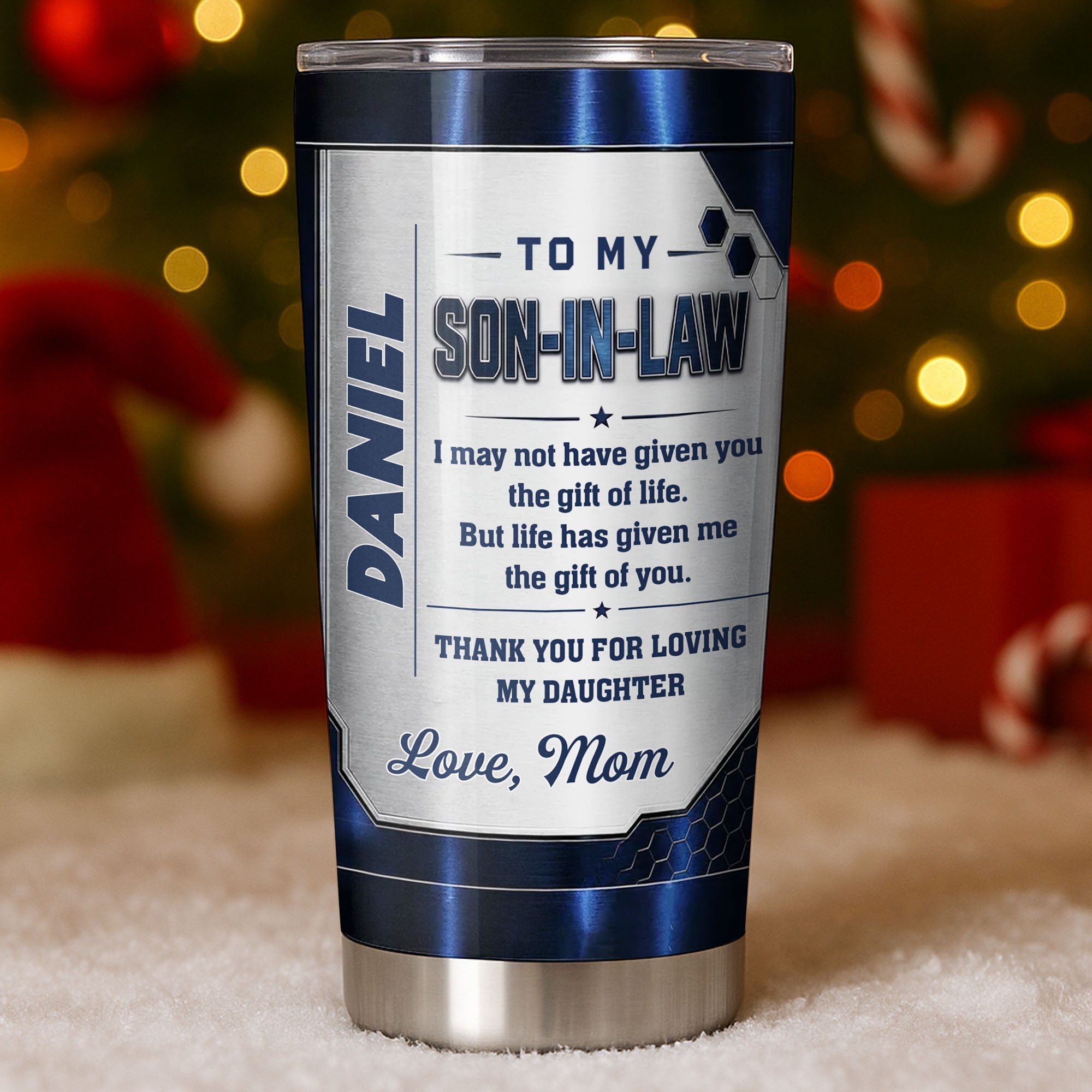 Personalized Custom 20oz Tumbler Gift for Son-in-Law 20oz Tumbler GradoCreations