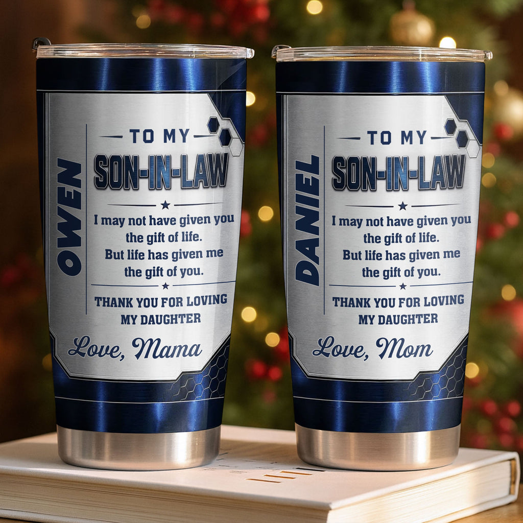 Personalized Custom 20oz Tumbler Gift for Son-in-Law 20oz Tumbler GradoCreations