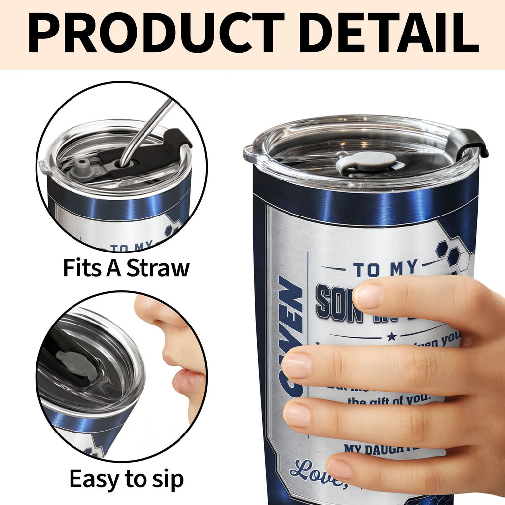 Personalized Custom 20oz Tumbler Gift for Son-in-Law 20oz Tumbler GradoCreations